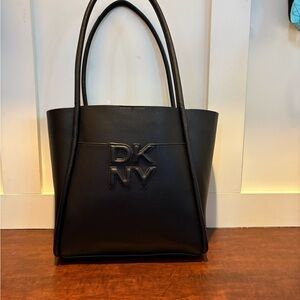 DKNY Black Leather Tote